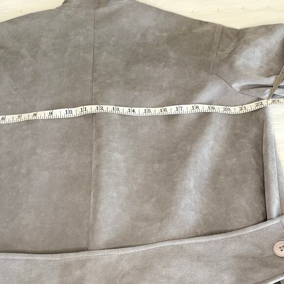 VTG 1970s Ultrasuede Full Length Coat Women's 8 | Light Gray | Made in USA | EUC - Picture 12 of 14